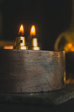 4-Fold Copper Gilded Circular Oil Lamp  XY