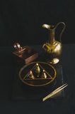 3-Fold Circular Triangle Gilded Lamp