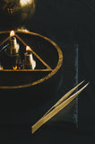 3-Fold Circular Triangle Gilded Lamp