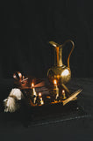 4-Fold Square Gilded lamp