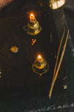 4-Fold Square Gilded lamp