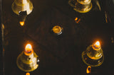 4-Fold Square Gilded lamp