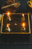 4-Fold Gilded Square Lamp