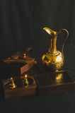 2-Fold Twin Flame Lamp with Wooden Dock  XY