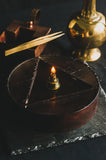 Single Flame Circular Triangle Lamp