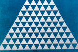 'Triangles I' - Cyanotype on handmade paper