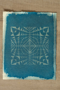 '4444 - C' - Cyanotype on handmade paper