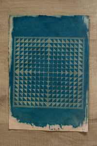 '444' - Cyanotype on handmade paper