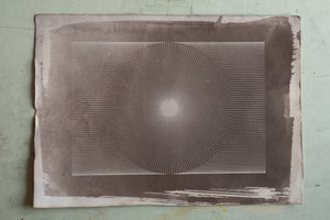 'Nimbus' [Tea Stain] - Cyanotype on handmade paper