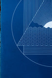 'Sunset II - A' - Cyanotype on handmade paper